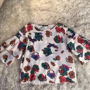 Italian Flower blouse size small